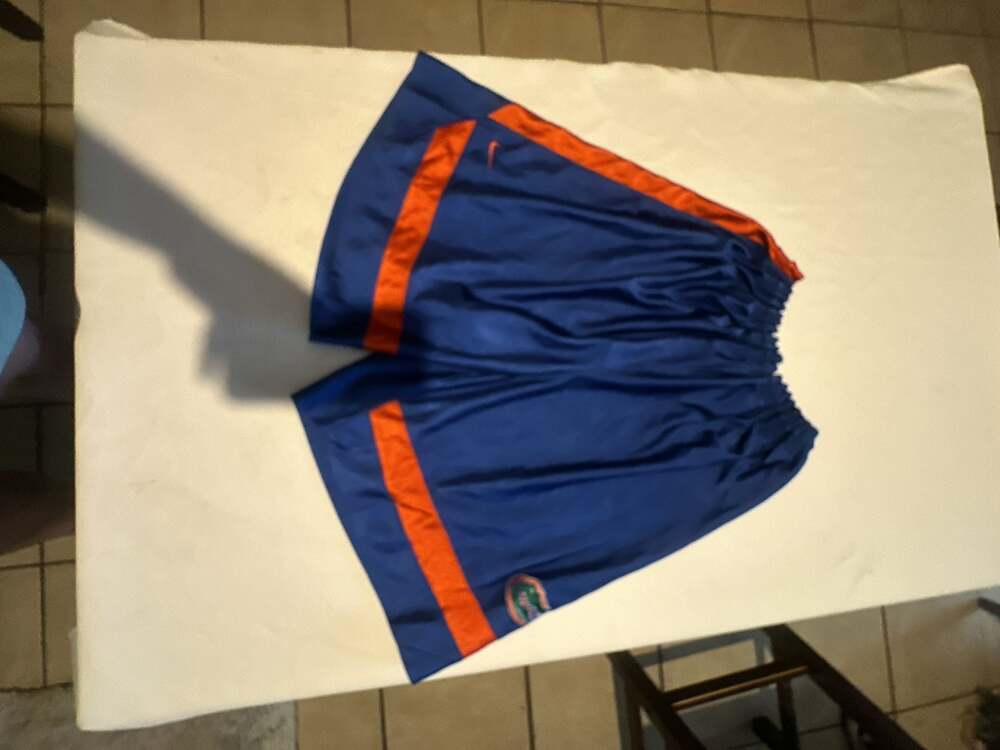 Nike Team Florida Gators Basketball Shorts Blue and Orange
